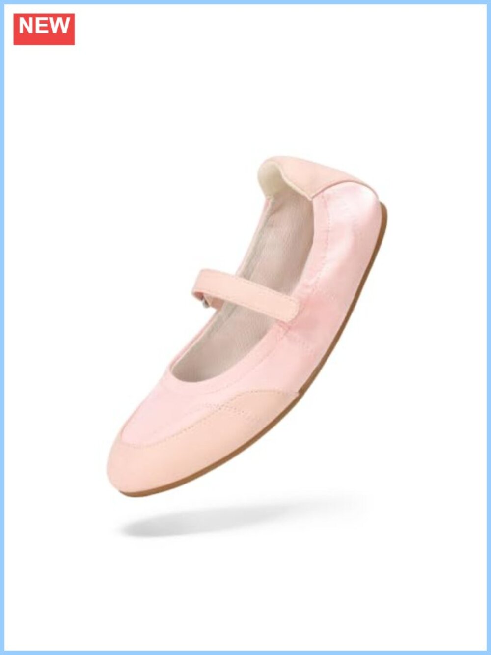 Women's Mary Jane Ballet Flats Memory Foam Cushioned Comfort Shoes